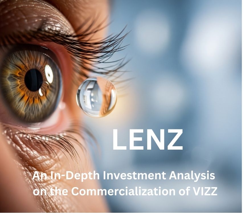 LENZ Therapeutics (LENZ) offers a high-risk/high-reward investment centered on VIZZ™, its FDA-approved eye drop for presbyopia (age-related near vision loss). VIZZ™'s "ciliary-sparing" mechanism provides up to 10 hours of improved near vision without the distance-blurring side effects of competitor VUITY®, targeting a vast U.S. market of approximately 128 million people. With $209.6M cash funding its U.S. launch through profitability and strong institutional backing (average target $92.50), investors are betting on blockbuster potential post–Q4 2025 launch.